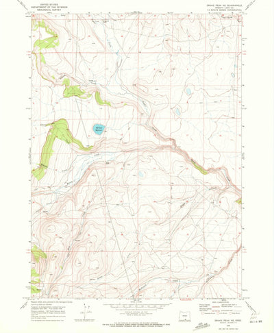 United States Geological Survey Drake Peak NE, OR (1968, 24000-Scale) digital map