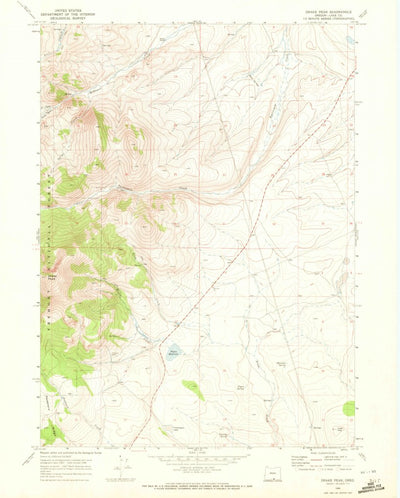 United States Geological Survey Drake Peak, OR (1968, 24000-Scale) digital map