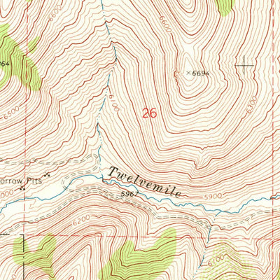United States Geological Survey Drake Peak, OR (1968, 24000-Scale) digital map