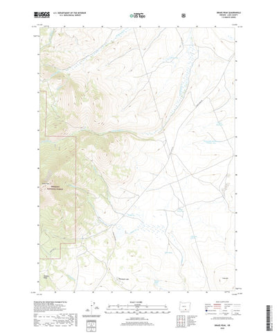 United States Geological Survey Drake Peak, OR (2020, 24000-Scale) digital map