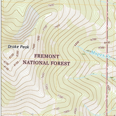 United States Geological Survey Drake Peak, OR (2020, 24000-Scale) digital map