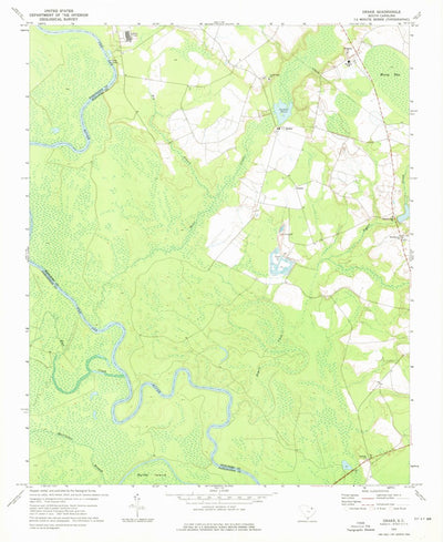 United States Geological Survey Drake, SC (1972, 24000-Scale) digital map