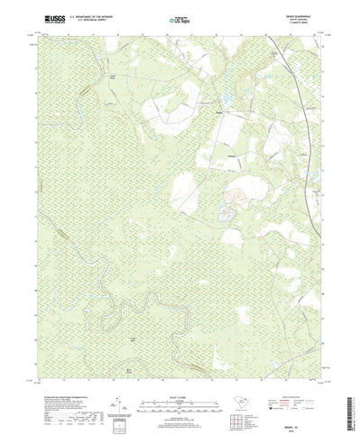 United States Geological Survey Drake, SC (2020, 24000-Scale) digital map