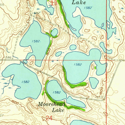 United States Geological Survey Drake SE, ND (1958, 24000-Scale) digital map