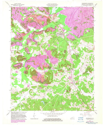 United States Geological Survey Drakesboro, KY (1963, 24000-Scale) digital map