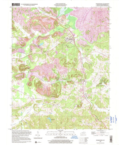United States Geological Survey Drakesboro, KY (1997, 24000-Scale) digital map