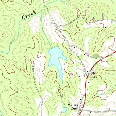 United States Geological Survey Draketown, GA (1973, 24000-Scale) digital map