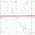 United States Geological Survey Draper, SD (1972, 24000-Scale) digital map
