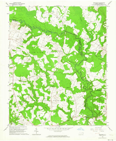 United States Geological Survey Draughn, NC (1960, 24000-Scale) digital map