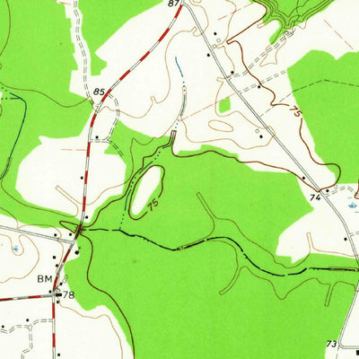 United States Geological Survey Draughn, NC (1960, 24000-Scale) digital map