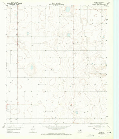 United States Geological Survey Draw, TX (1970, 24000-Scale) digital map