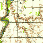 United States Geological Survey Drayton, ND-MN (1939, 62500-Scale) digital map