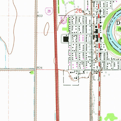 United States Geological Survey Drayton, ND-MN (1971, 24000-Scale) digital map