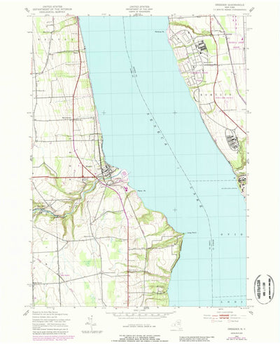 United States Geological Survey Dresden, NY (1943, 24000-Scale) digital map