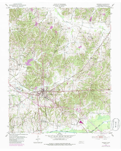 United States Geological Survey Dresden, TN (1952, 24000-Scale) digital map