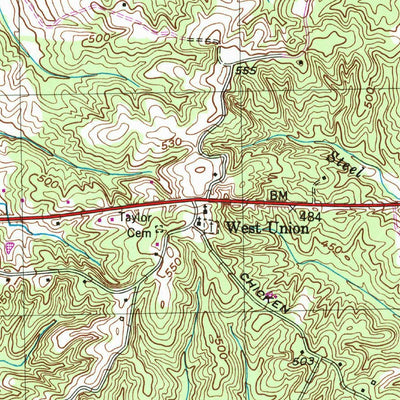 United States Geological Survey Dresden, TN (1952, 24000-Scale) digital map