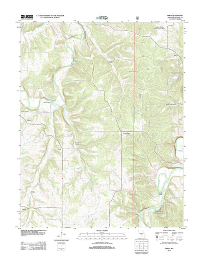United States Geological Survey Drew, MO (2012, 24000-Scale) digital map