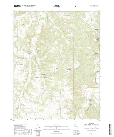 United States Geological Survey Drew, MO (2021, 24000-Scale) digital map