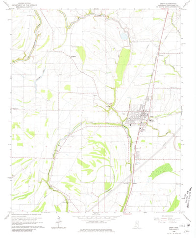 United States Geological Survey Drew, MS (1966, 24000-Scale) digital map