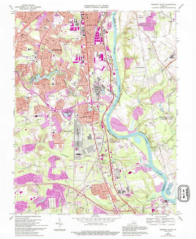 United States Geological Survey Drewrys Bluff, VA (1969, 24000-Scale) digital map