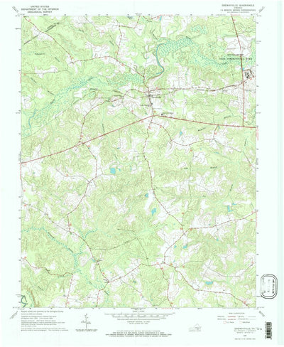 United States Geological Survey Drewryville, VA (1966, 24000-Scale) digital map