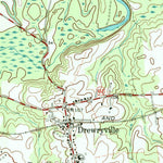 United States Geological Survey Drewryville, VA (1966, 24000-Scale) digital map