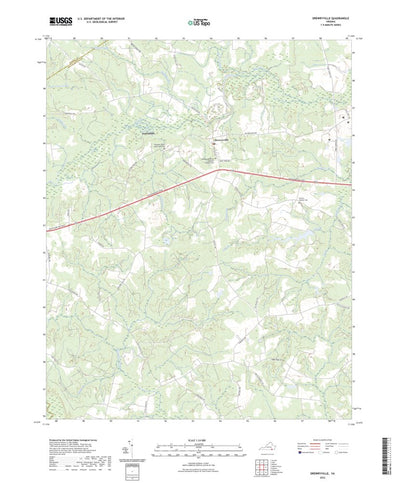 United States Geological Survey Drewryville, VA (2022, 24000-Scale) digital map