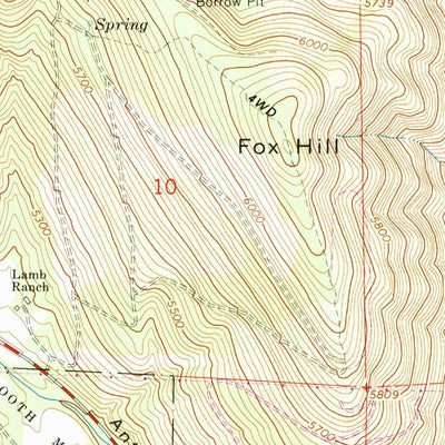 United States Geological Survey Drews Gap, OR (1964, 24000-Scale) digital map