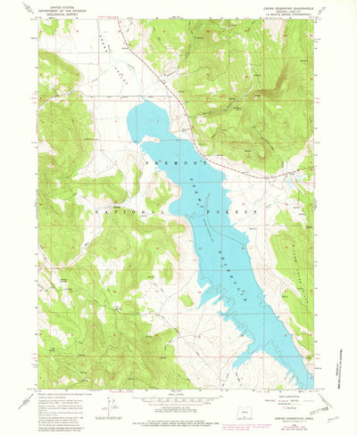 United States Geological Survey Drews Reservoir, OR (1964, 24000-Scale) digital map