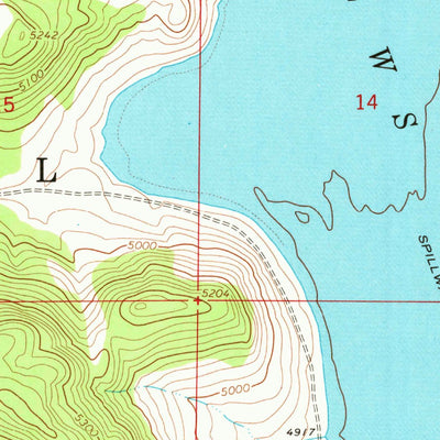 United States Geological Survey Drews Reservoir, OR (1964, 24000-Scale) digital map