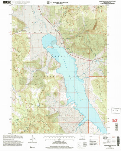 United States Geological Survey Drews Reservoir, OR (2004, 24000-Scale) digital map