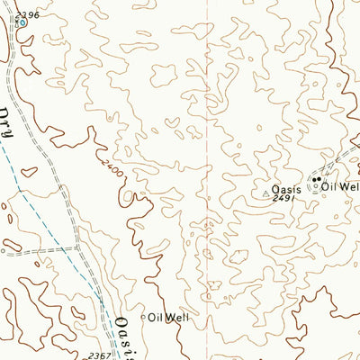United States Geological Survey Dreyfoos, TX-OK (1972, 24000-Scale) digital map
