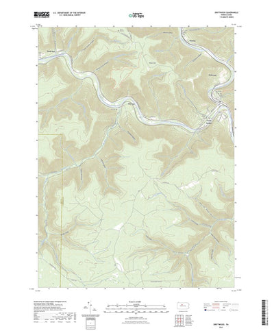 United States Geological Survey Driftwood, PA (2023, 24000-Scale) digital map