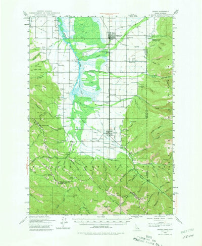 United States Geological Survey Driggs, ID-WY (1943, 62500-Scale) digital map