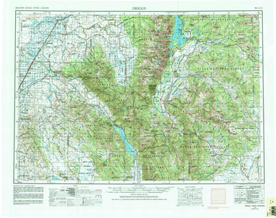United States Geological Survey Driggs, ID-WY (1955, 250000-Scale) digital map