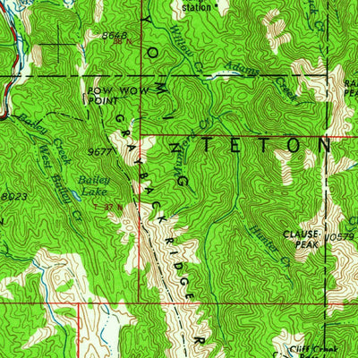 United States Geological Survey Driggs, ID-WY (1962, 250000-Scale) digital map