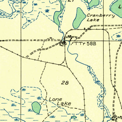 United States Geological Survey Driggs Lake, MI (1931, 31680-Scale) digital map