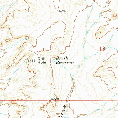 United States Geological Survey Dripping Rock Spring, WY (1970, 24000-Scale) digital map