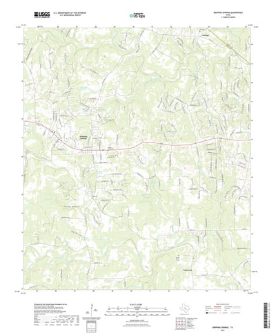 United States Geological Survey Dripping Springs, TX (2022, 24000-Scale) digital map