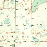 United States Geological Survey Driscoll, ND (1951, 62500-Scale) digital map
