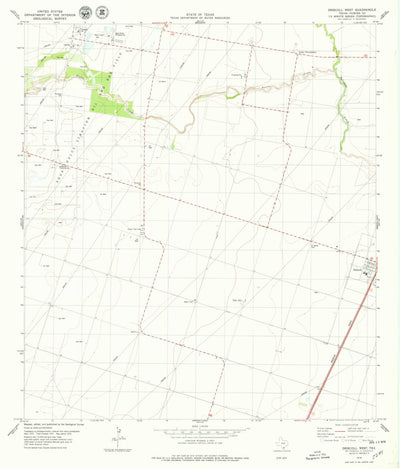United States Geological Survey Driscoll West, TX (1978, 24000-Scale) digital map