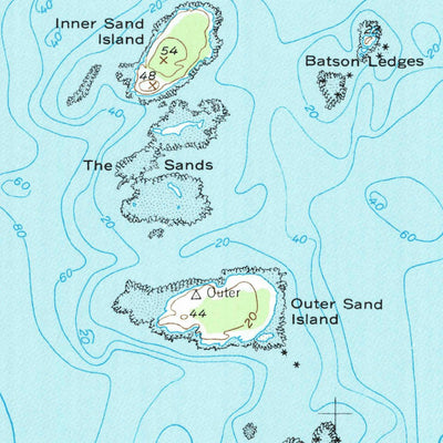 United States Geological Survey Drisko Island, ME (1948, 24000-Scale) digital map