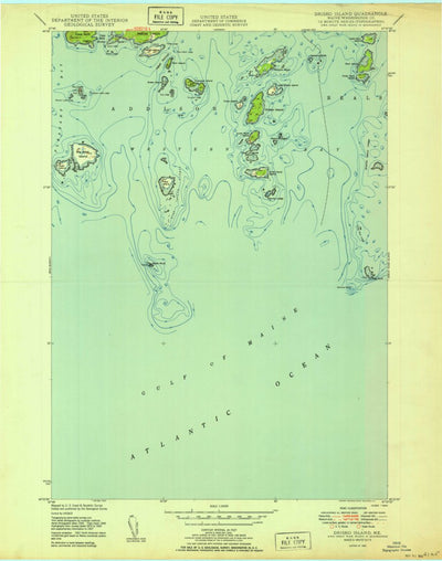 United States Geological Survey Drisko Island, ME (1950, 24000-Scale) digital map