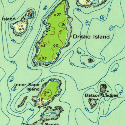 United States Geological Survey Drisko Island, ME (1950, 24000-Scale) digital map