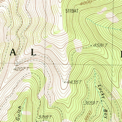 United States Geological Survey Driveway Peak, MT (1988, 24000-Scale) digital map