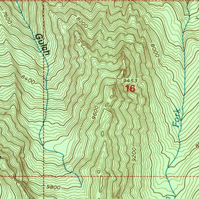 United States Geological Survey Dromedary Peak, UT (1998, 24000-Scale) digital map