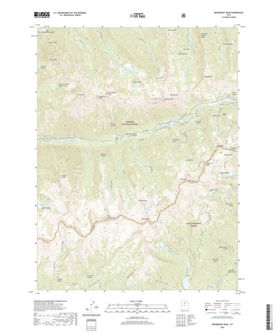 United States Geological Survey Dromedary Peak, UT (2020, 24000-Scale) digital map