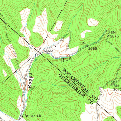United States Geological Survey Droop, WV (1977, 24000-Scale) digital map