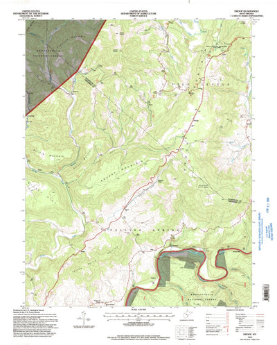 United States Geological Survey Droop, WV (1995, 24000-Scale) digital map