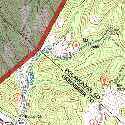 United States Geological Survey Droop, WV (1995, 24000-Scale) digital map